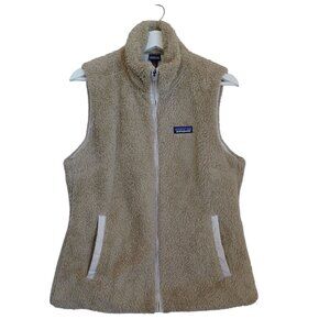 Patagonia Sherpa Fleece Vest Tan Large